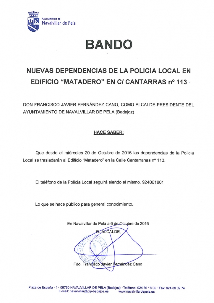 BANDO POLICIA LOCAL