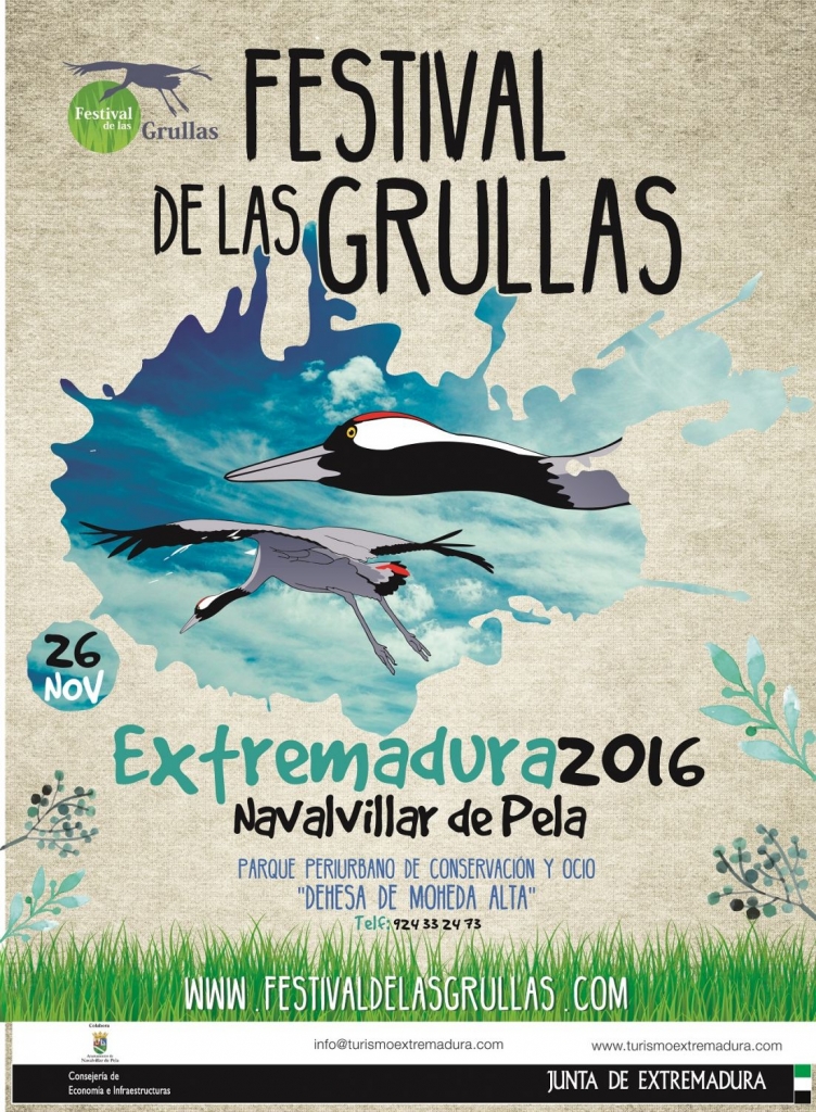 Cartel Festival de las Grullas 2016