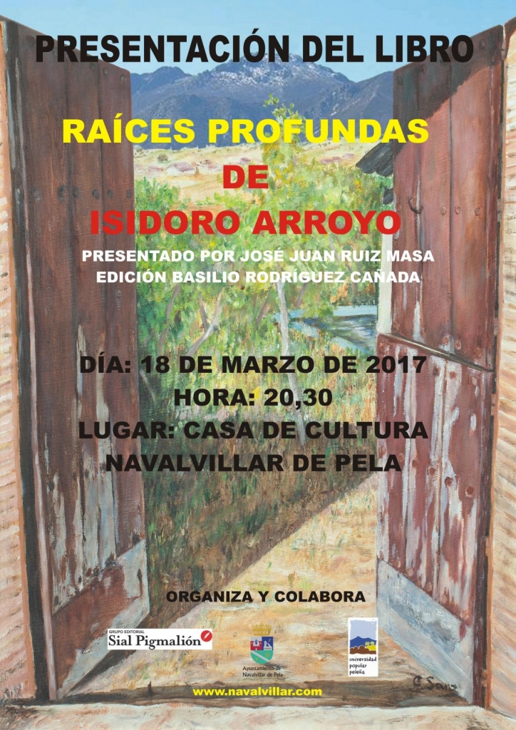 2017-03-13-PRESENTACION LIBRO ISIDORO ARROYO-CARTEL